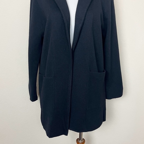 J Crew Sophie Open-Front Sweater Blazer Style
J0244 Patch Pockets Black Small - Picture 6 of 14